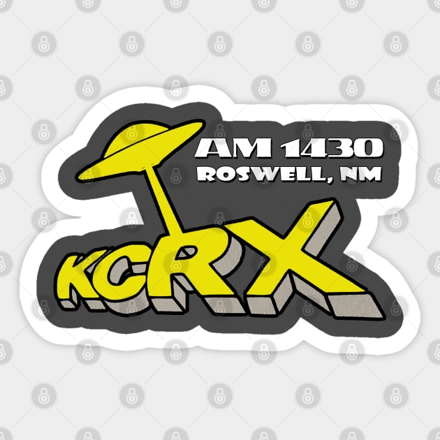 KCRX 1430 AM Oldies Radio - Roswell NM Sticker by RetroZest